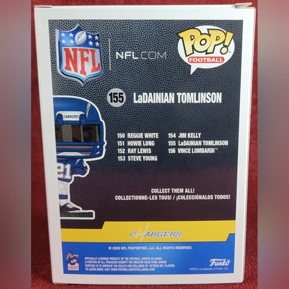 Ladainian Tomlinson funko # 155 (nib) With pop protector - Picture 7 of 7